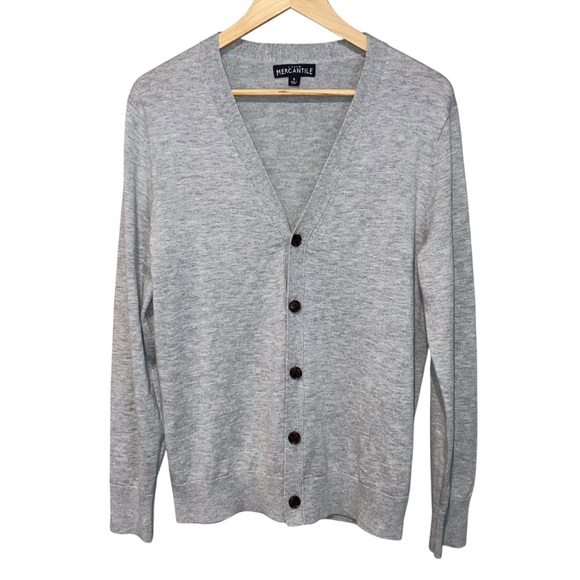 J.Crew Men's Gray Merino Wool Blend Cardigan Sweater Size Small - Picture 2 of 5